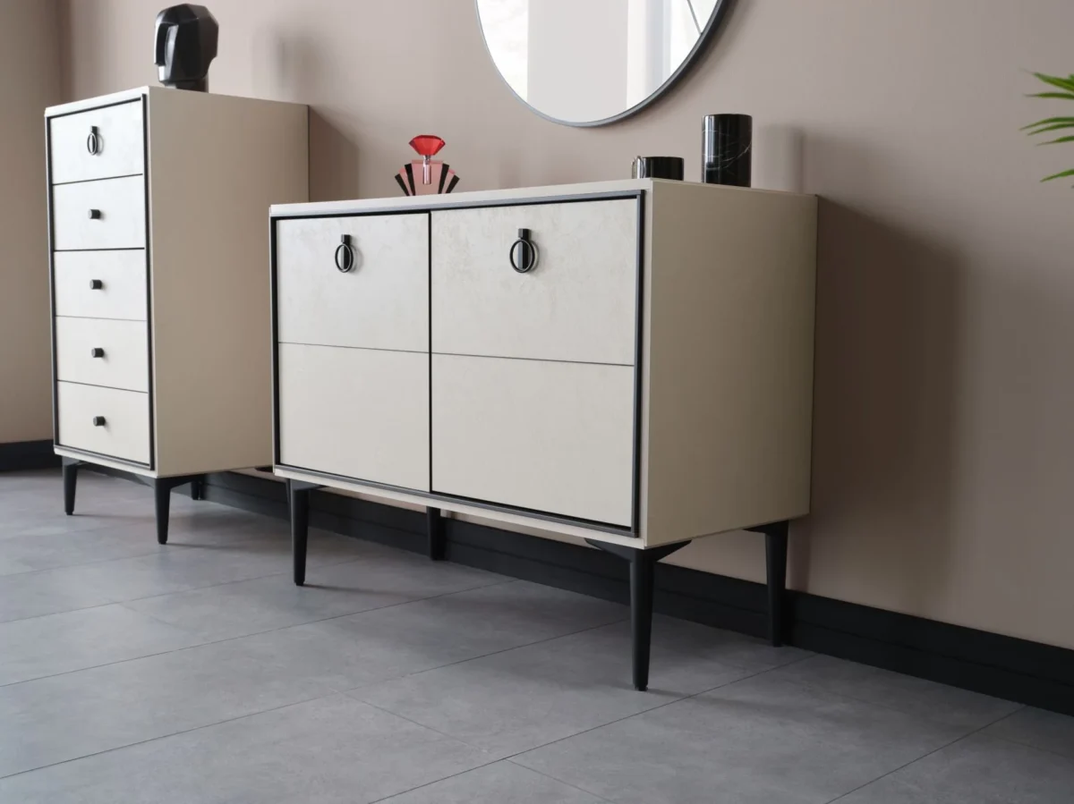Cream Drawers VISTA Chest of Drawers - Cream | Istikbal Furniture
